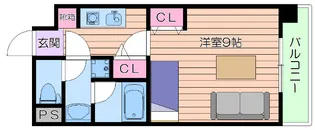 アスール江坂【11階】の間取り
