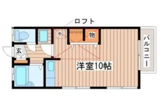 シティハイツ蔦A【1階】の間取り