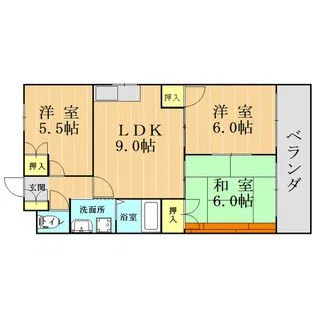 エトワール高平台【1階】の間取り