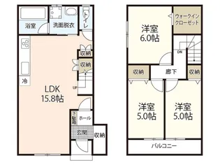 広島県広島市安佐南区上安2【一戸建】の間取り