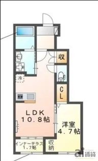 埼玉県川越市かし野台2【アパート】の間取り