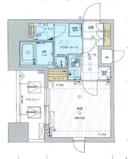 エスライズ難波EAST【4階】の間取り