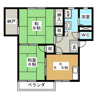 ルミエール古沢I【2階】の間取り