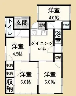 静岡県浜松市中央区四本松町【一戸建】の間取り