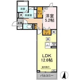 静岡県浜松市中央区龍禅寺町【アパート】の間取り