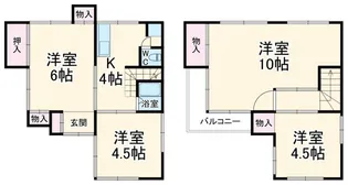 埼玉県越谷市柳町【一戸建】の間取り