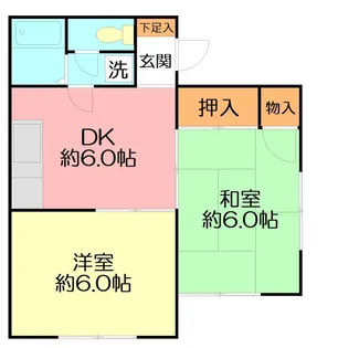 リトル王【2階】の間取り