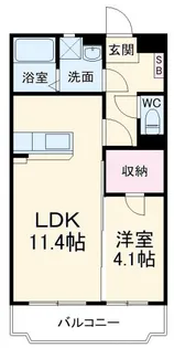 ルミエール白梅【3階】の間取り