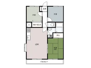 バルパレー熊谷【1階】の間取り