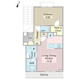 グランディール【3階】の間取り