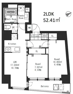 プレシャス赤羽岩淵【2階】の間取り