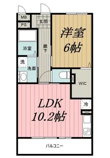 千葉県千葉市稲毛区作草部町【アパート】の間取り