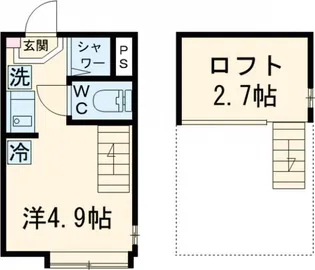 シースカイ平井【2階】の間取り