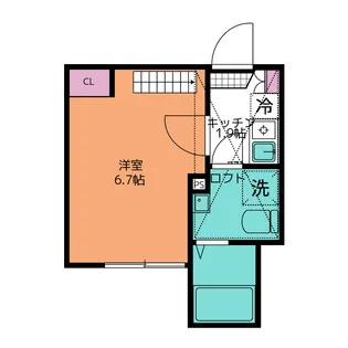 レジェンド横浜【1階】の間取り