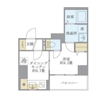 東京都江東区森下3【マンション】の間取り