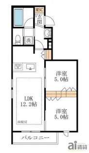 埼玉県新座市大和田1【マンション】の間取り