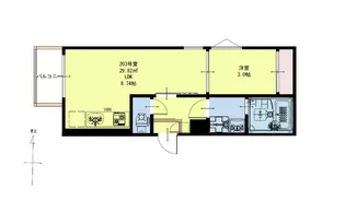 REGALEST太子堂駅前【2階】の間取り
