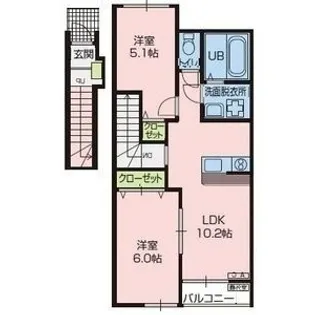 フォルトゥーナI (Fortuna I)【2階】の間取り