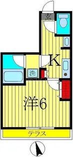 グランシャレー堀切菖蒲園II【1階】の間取り