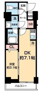 AZEST王子神谷【6階】の間取り