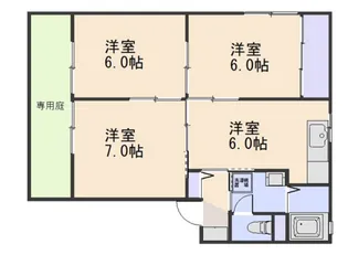 ディアス30 B棟【1階】の間取り