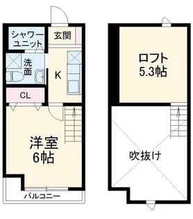 カーサ本八幡【1階】の間取り