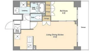 ORSUS UMEJIMA【3階】の間取り