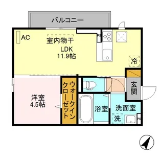エスポワール寺尾台 A205【2階】の間取り