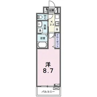 フォレスト佐貫【2階】の間取り