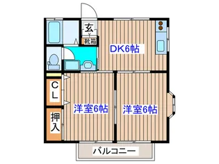 ヴィクトールハット原町【2階】の間取り