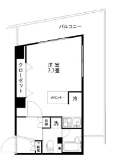 東京都新宿区住吉町【マンション】の間取り