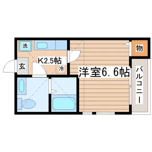 ネットコーポ旭ヶ丘【2階】の間取り