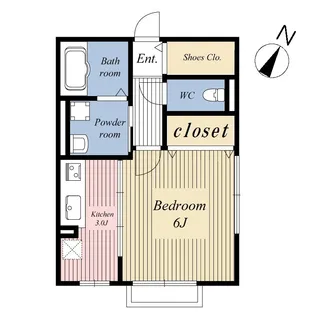 東京都板橋区赤塚新町2【アパート】の間取り