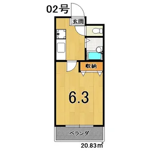 Casa Felice【2階】の間取り