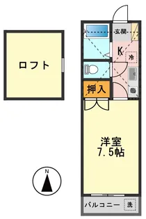 東京都江戸川区篠崎町1【アパート】の間取り