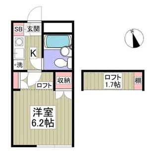 埼玉県春日部市粕壁東4【アパート】の間取り