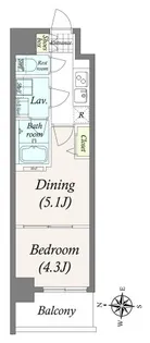 Primal 両国【4階】の間取り