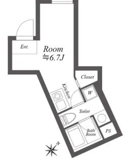 ルクレ神宮前【3階】の間取り