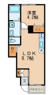 東京都西東京市ひばりが丘北1【アパート】の間取り