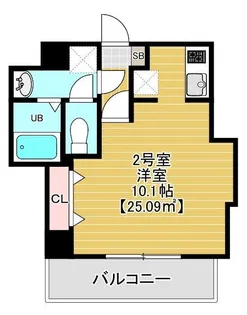 1Rの間取り画像