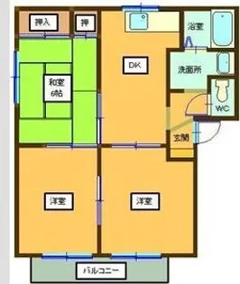 ピーチピットB【2階】の間取り