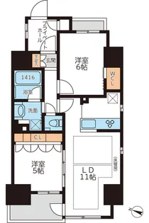 東京都文京区本駒込3【マンション】の間取り
