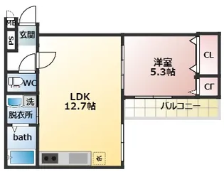 サン・ルーチェ【3階】の間取り