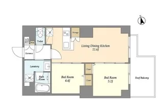 東京都北区西ケ原1【マンション】の間取り