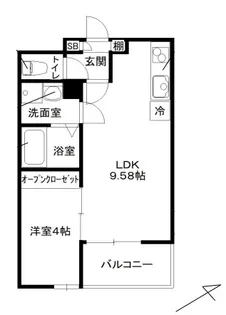 ラフィーノ八乙女【3階】の間取り