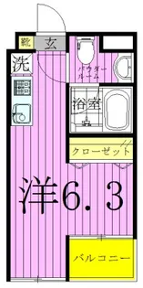 モアナコート北綾瀬【3階】の間取り