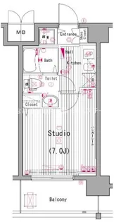 ガーラ横濱南【5階】の間取り