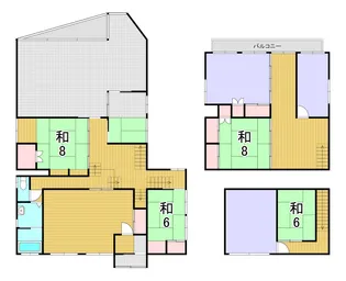 新潟県長岡市北荷頃【一戸建】の間取り