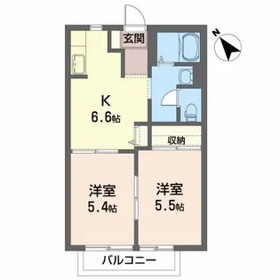 コート・ヴィレッジ【2階】の間取り