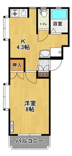 Y’S KAMEDA【2階】の間取り